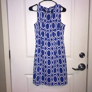 Blue pencil dress